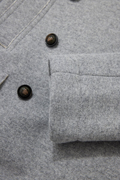 GREY REEFER JACKET 4