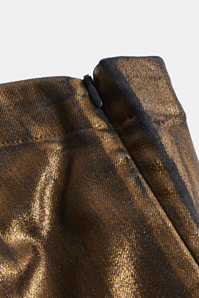 BRONZE STRAPLESS SLEEVELESS BLOUSE 8