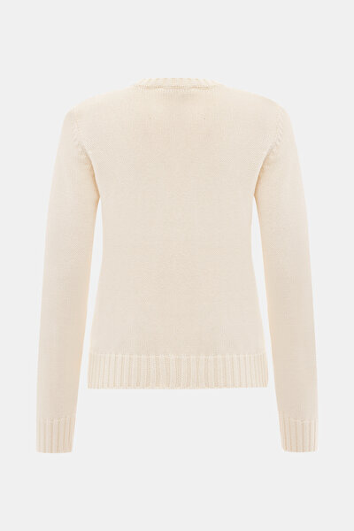 CREAM RELAX FİT SWEATSHIRT 4