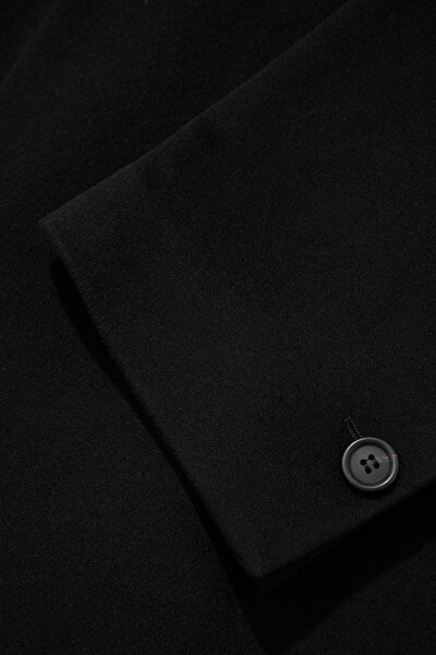 BLACK WOOL TOPCOAT 8