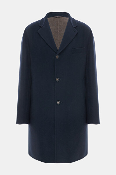 BROWN WOOL/CASHMERE TOPCOAT 4