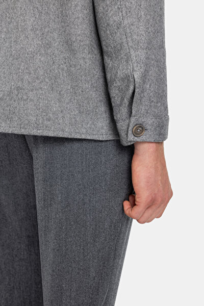 GREY CASHMERE/SILK COAT 5