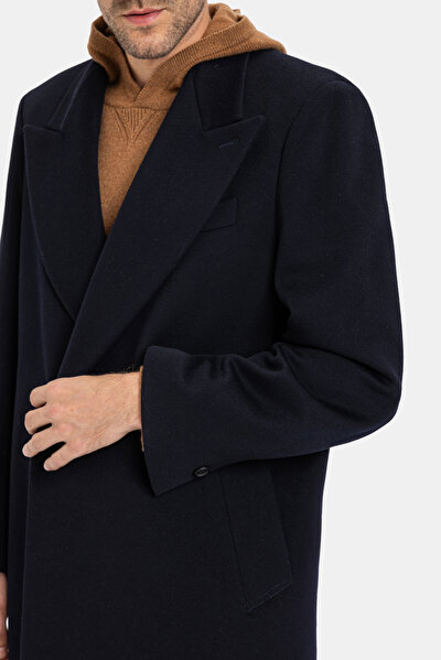 NAVY BLUE WOOL TOPCOAT 4