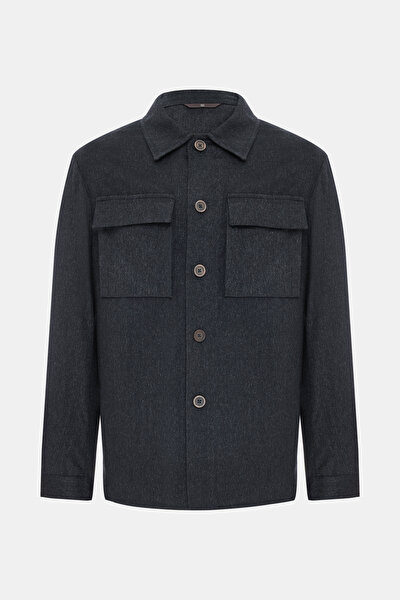 SMOKED CASHMERE/SILK COAT 4