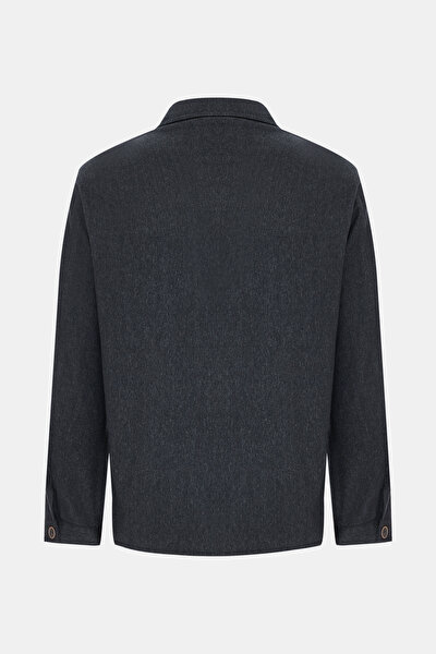 SMOKED CASHMERE/SILK COAT 5