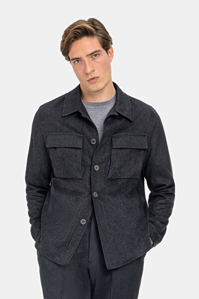 SMOKED CASHMERE/SILK COAT 3