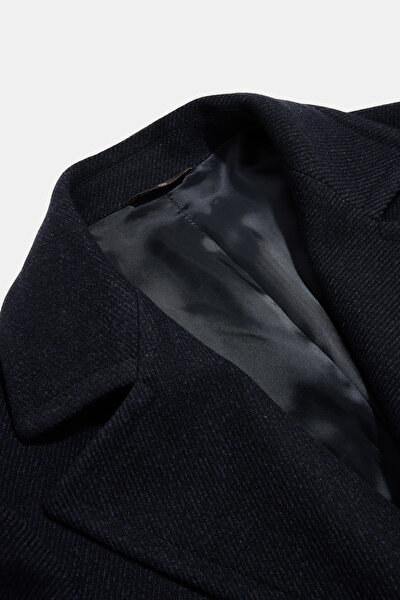 NAVY BLUE WOOL/CASHMERE REEFER JACKET 3