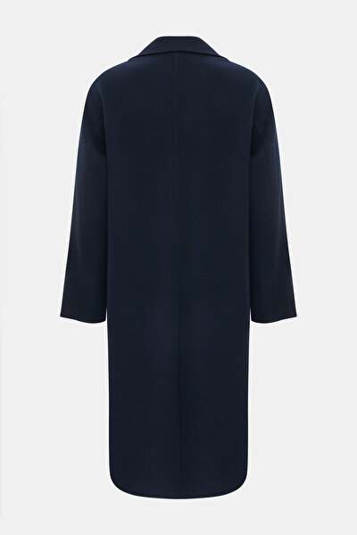 NAVY BLUE WOOL/CASHMERE TOPCOAT 5