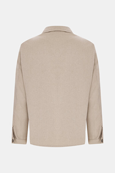 BEIGE CASHMERE/SILK COAT 5