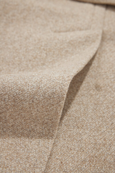 BEIGE WOOL/CASHMERE REEFER JACKET 9