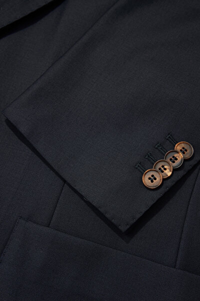 NAVY BLUE WOOL ELASTANE SUIT 5