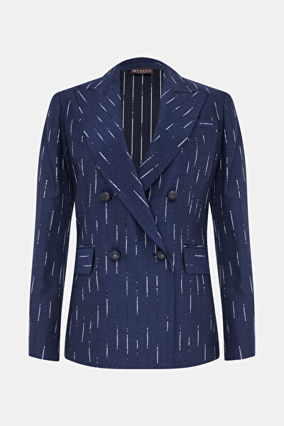 MULTICOLOR SURPLICE NECKLINE (CROSS-OVER NECKLINE) JACKET 5
