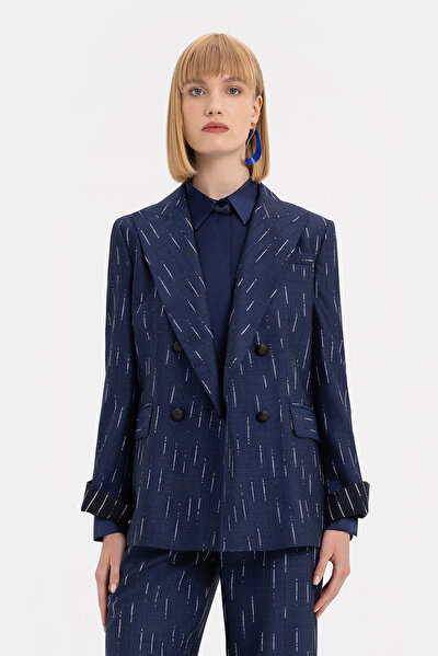 MULTICOLOR SURPLICE NECKLINE (CROSS-OVER NECKLINE) JACKET 3