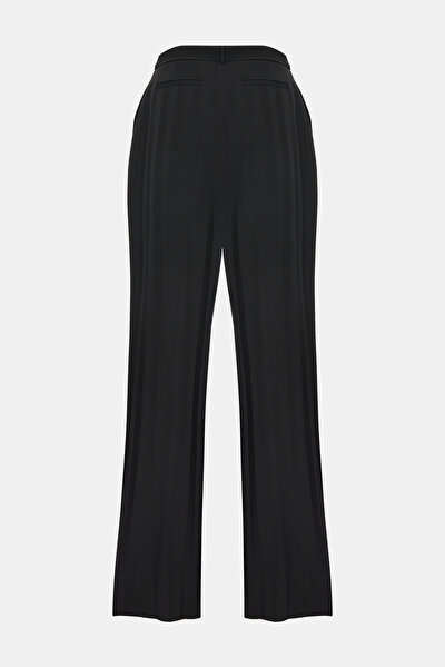 BLACK STRAIGHT CUT TROUSERS 5