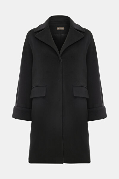 BLACK WOOL OVERCOAT 8