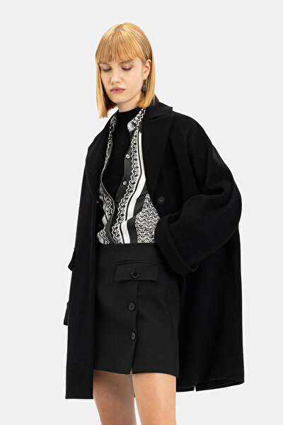 BLACK WOOL OVERCOAT 4