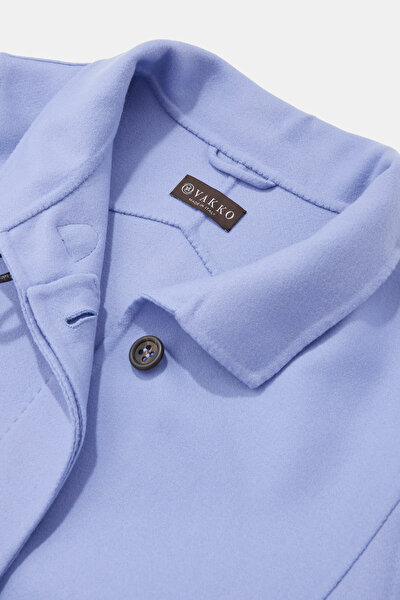 LILAC WOOL/POLYAMIDE REEFER JACKET 8