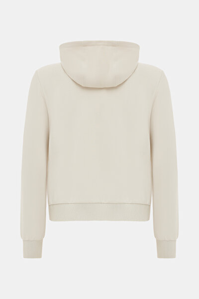 ECRU HOODIE SWEATSHIRT 5