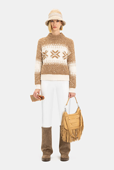 ECRU BASIC / ROUND NECKLINE KNITWEAR 4