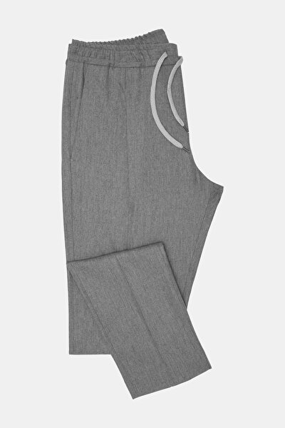 GRİ DÜZ FLANEL PANTOLON 5