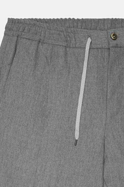 GRİ DÜZ FLANEL PANTOLON 8