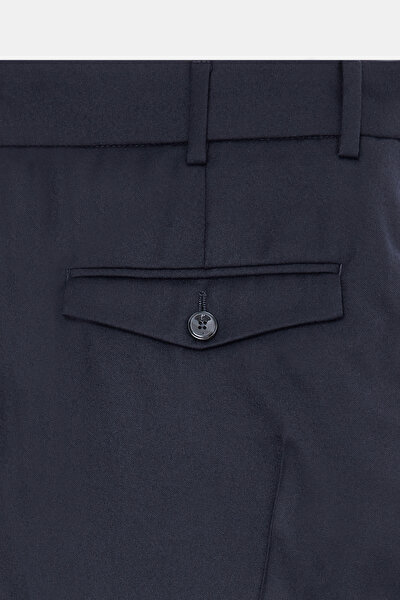 LACİVERT DÜZ FLANEL PANTOLON 8