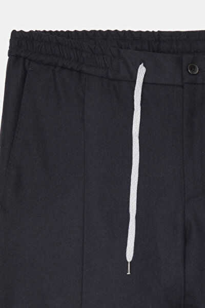 LACİVERT DÜZ FLANEL PANTOLON 8