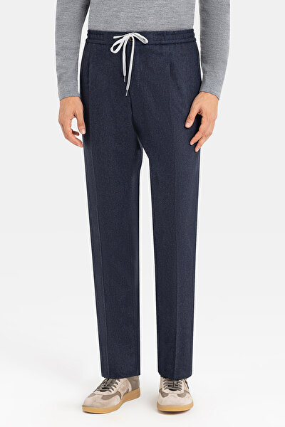 LACİVERT DÜZ FLANEL PANTOLON 3