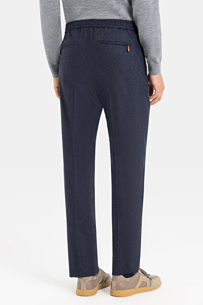 LACİVERT DÜZ FLANEL PANTOLON 4