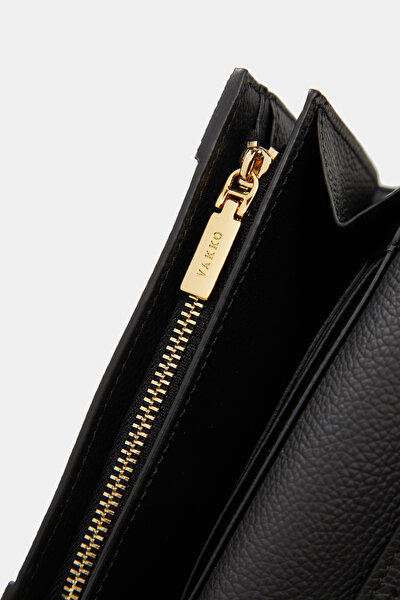 BLACK MONOGRAM WALLET 5