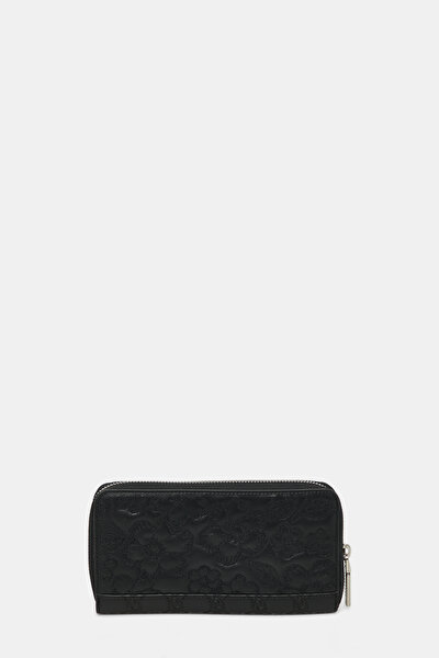BLACK MONOGRAM LEATHER WALLET 3