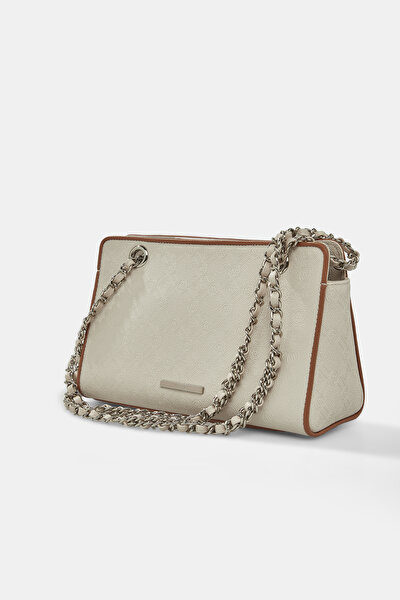 TAN MONOGRAM BAG 4