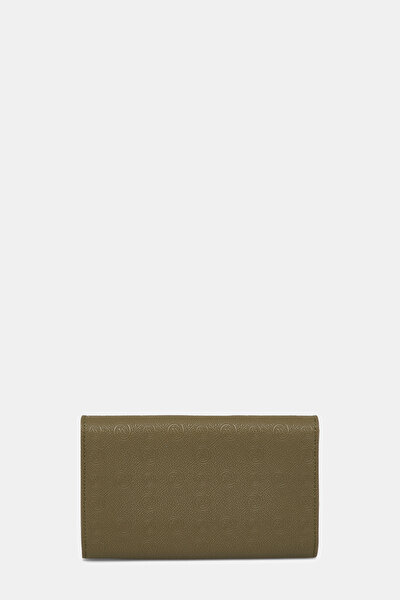 KHAKI MONOGRAM WALLET 3