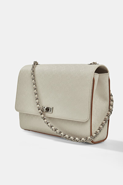 TAN MONOGRAM BAG 4