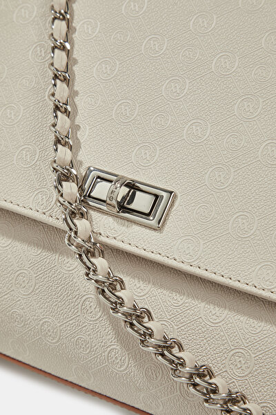 TAN MONOGRAM BAG 5