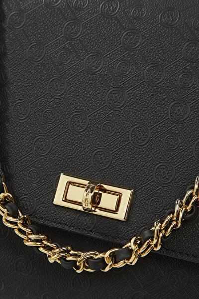 BLACK MONOGRAM BAG 4