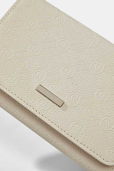 ECRU MONOGRAM WALLET 5