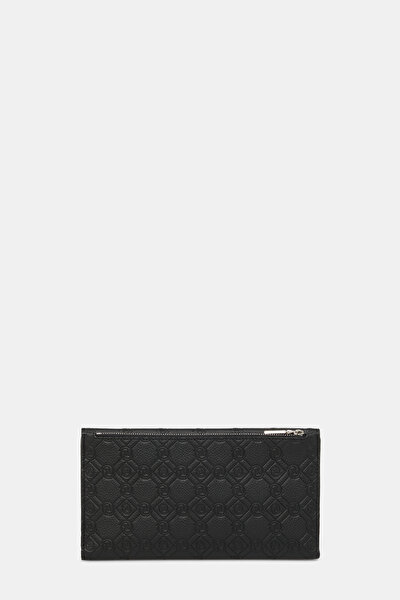 BLACK MONOGRAM LEATHER WALLET 3
