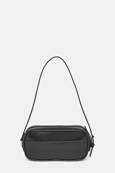 BLACK MONOGRAM LEATHER BAG 3