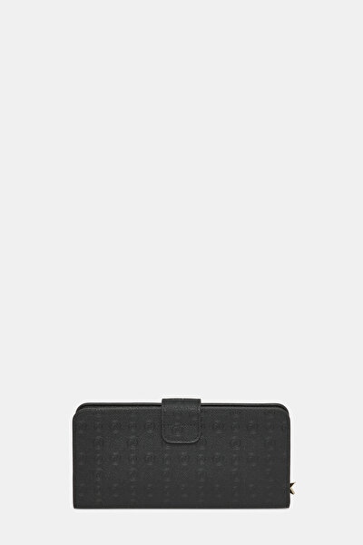 BLACK MONOGRAM WALLET 3