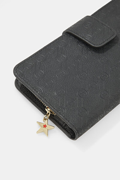 BLACK MONOGRAM WALLET 4