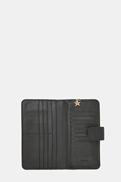 BLACK MONOGRAM WALLET 5
