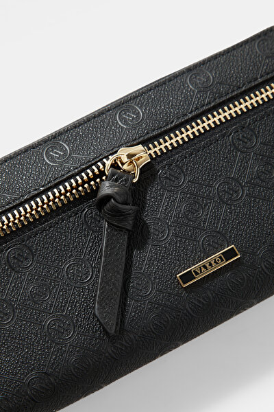 BLACK MONOGRAM WALLET 5