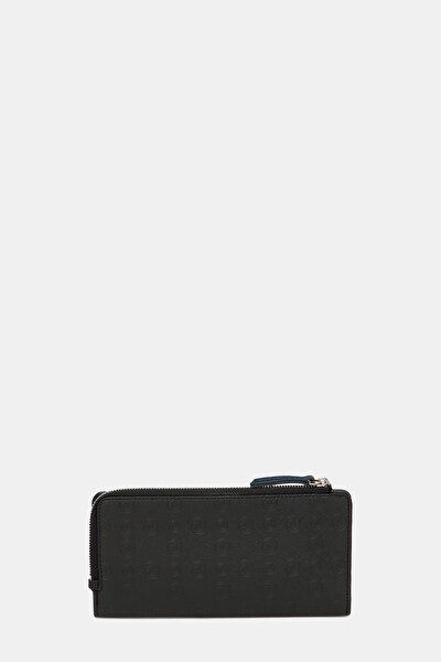 NAVY BLUE MONOGRAM WALLET 3