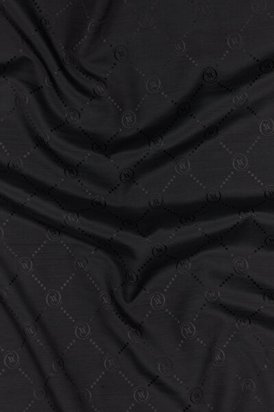 BLACK COTTON/SILK SCARF 3