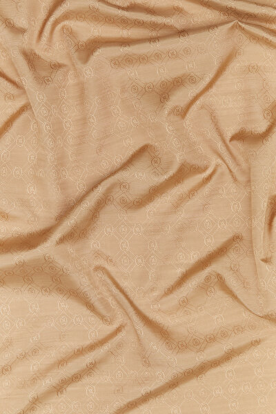 BROWN COTTON/SILK SCARF 3