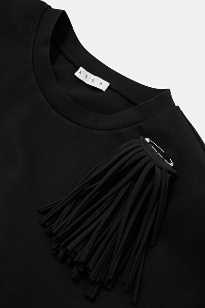 RELAX FİT BLACK BASİC / ROUND NECKLİNE TSHİRT 3