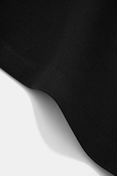 RELAX FİT BLACK BASİC / ROUND NECKLİNE TSHİRT 4