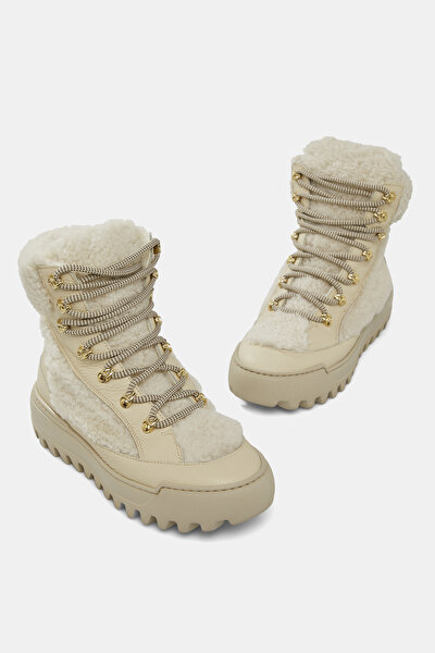 ECRU LEATHER BOOT 4