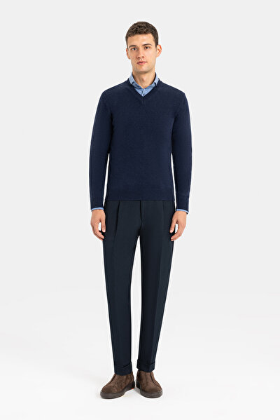 INDIGO V NECK TRICOT 3